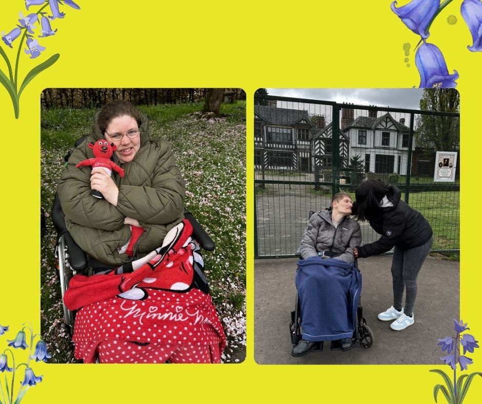 Charlotte and Jamie enjoyed looking at the Spring Blossom and Bluebells on their recent visit to the historic Wythenshawe Hall. #local charity #wythenshawepark #naturewalks #spring