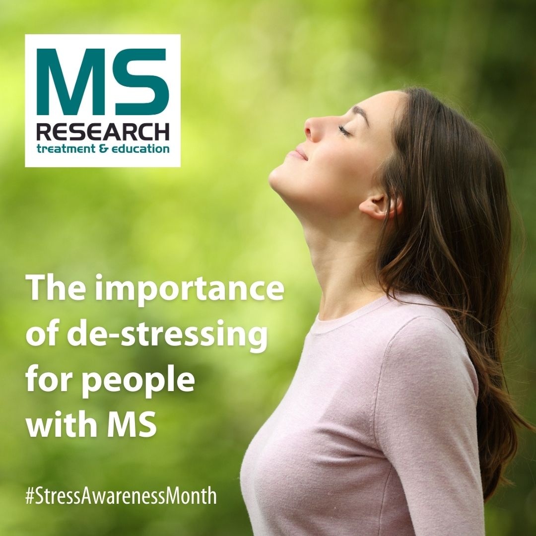🧠🌀 As #StressAwarenessMonth ends, we're highlighting stress-MS links. Research suggests continuous stress could worsen symptoms & trigger relapses. Year-round lifestyle changes to diet, exercise and sleep can help. Let's help those with MS de-stress and live better lives! 💪
