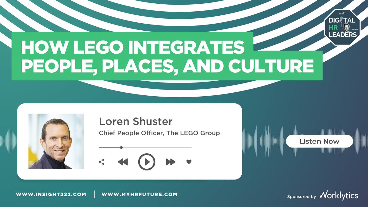 Lego’s Blueprint for Modern HR: People, Places and Culture myhrfuture.com/digital-hr-lea… @lorenshuster, CHRO at @TheLegoGroup joins me on this week's episode to discuss HR transformation via @myhrfuture @worklytics #HR #PeopleAnalytics #Culture #EmployeeExperience