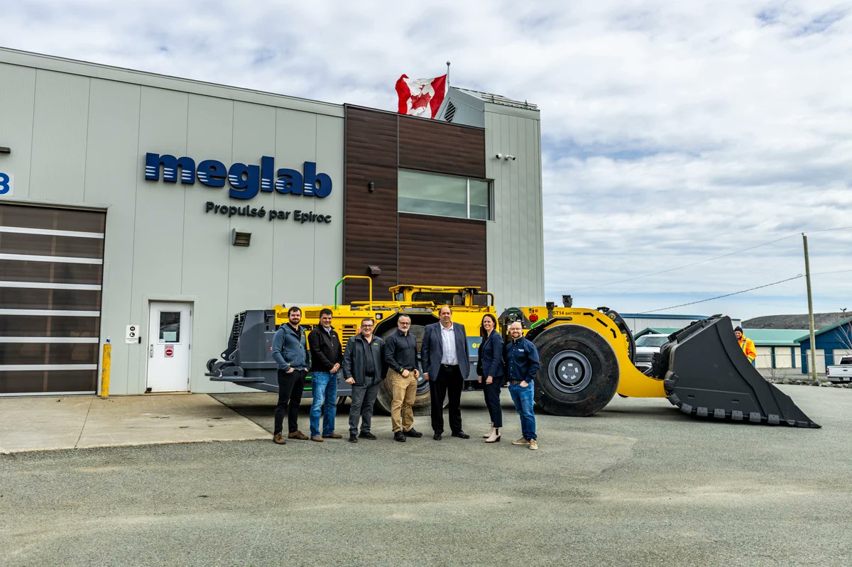 As a longtime mining partner in the region and with increased demand for electrification support, #Meglab Powered by #Epiroc collaborated with industry partners to open @epirocgroup's first Regional #Electrification Center in Val-d’Or, #Quebec rb.gy/hw61ez