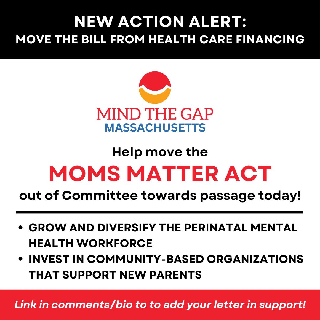 Perinatal Mood and Anxiety Disorders (PMADs) are the #1 complication of pregnancy, but most parents do NOT receive care. Incidence is higher and treatment rates are lower for parents facing racial or economic inequities. Let's change things by passing the Moms Matter Act!
