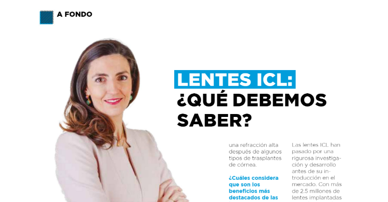 IOFVega's tweet photo. #IOFValDía La Dra. Belén Alfonso Bartolozzi, de la Unidad de Córnea y Cristalino del #IOFV, explica en nuestra #RevistaVega Nº 47 las ventajas de las lentes ICL, una solución innovadora en corrección visual. ¡Echa un vistazo a la entrevista completa en la pág. 22 de la revista!