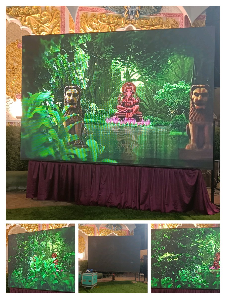 Today's event setup for the 50th marriage anniversary #EVENT #anniversary #marriage #eventplanner #femaleanchor #ledwall #VisualArt #viral #event2024