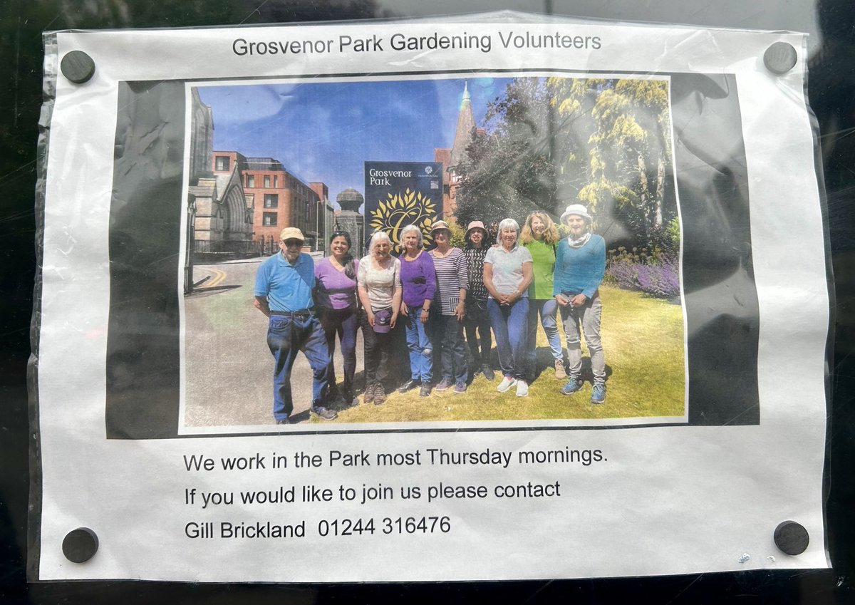 Would you like to help out in Grosvenor Park ?