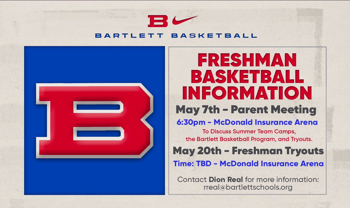 We are officially 1️⃣ week away from our freshman basketball interest meeting! 

Any incoming freshman who are interested in trying out will need to be at the meeting with at least one of your parents. 

Looking forward to seeing the Class of 2028!

#EveryDayGuys | #BuiltToLast