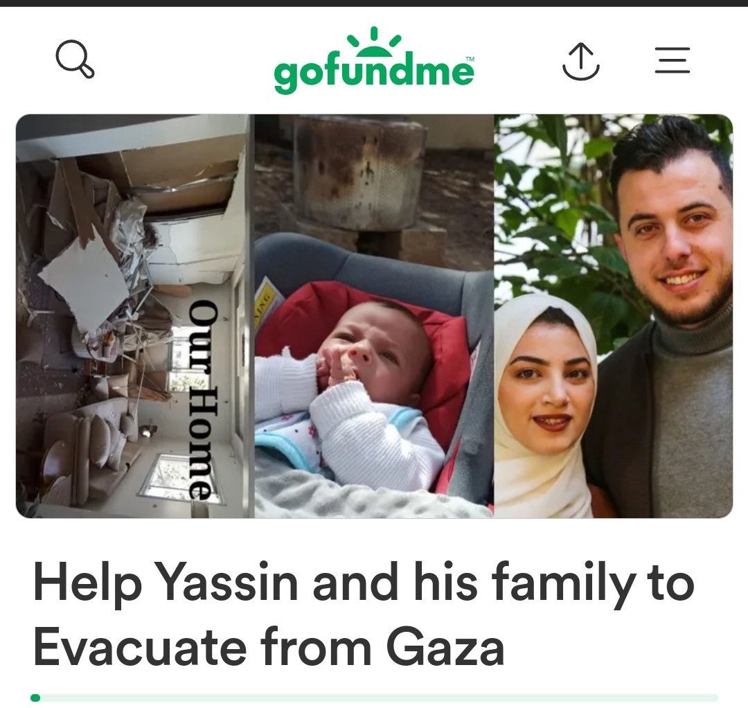 My campaign is going very badly🥹
I’m really lost hope that this campaign will save my family from gaza war 🇵🇸

‼️We still need your help ‼️Thank you for your endless love & support but we still have a long way to go!

Help me share it plz
gofund.me/2ee6db54