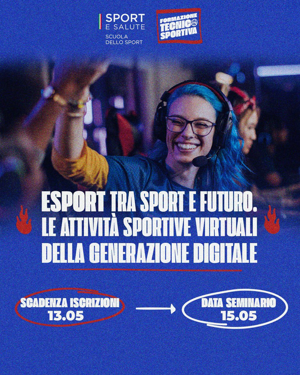 𝑭𝒆𝒏𝒐𝒎𝒆𝒏𝒐 #𝑬𝒔𝒑𝒐𝒓𝒕! 🎮 Scopri tutto sulle attività sportive virtuali e resta al passo della #generazionedigitale! 📲 Partecipa al prossimo seminario della #ScuoladelloSport! Iscriviti qui 👉 tinyurl.com/6t8f6xbm #sportesalute #esports #gaming