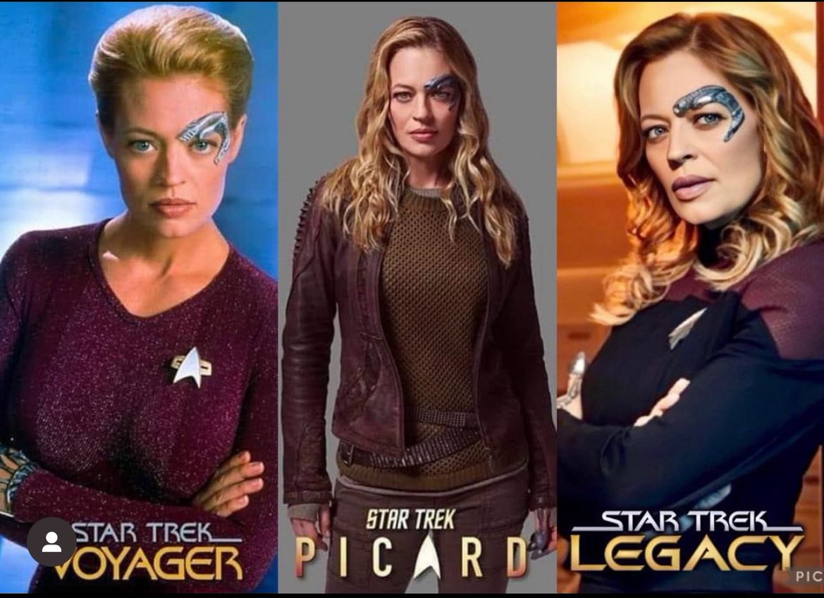 We should chat more about the amazing character arc of Seven. The choices @JeriLRyan made for Seven across Voyager & Picard have not only been character defining, but also connected with diverse audiences. 

Just imagine what would happen if that story continued! #StarTrekLegacy