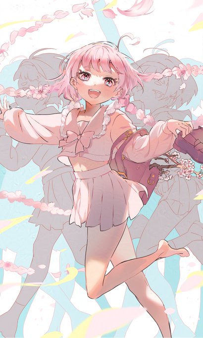 「桜 ピンク髪」のTwitter画像/イラスト(新着)