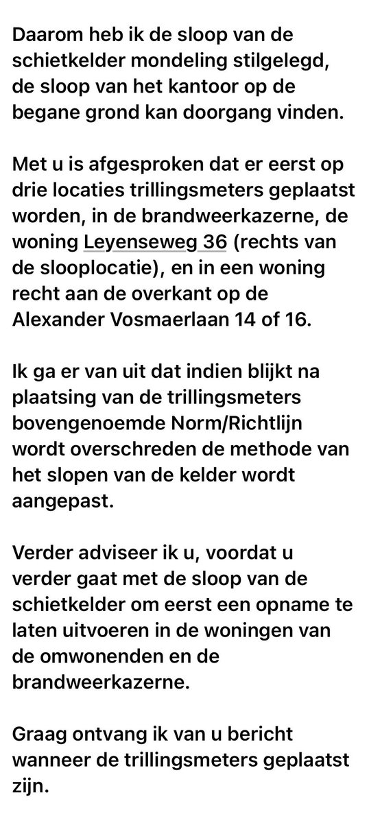 Trillende huizen en schade door werkzaamheden #binkpark