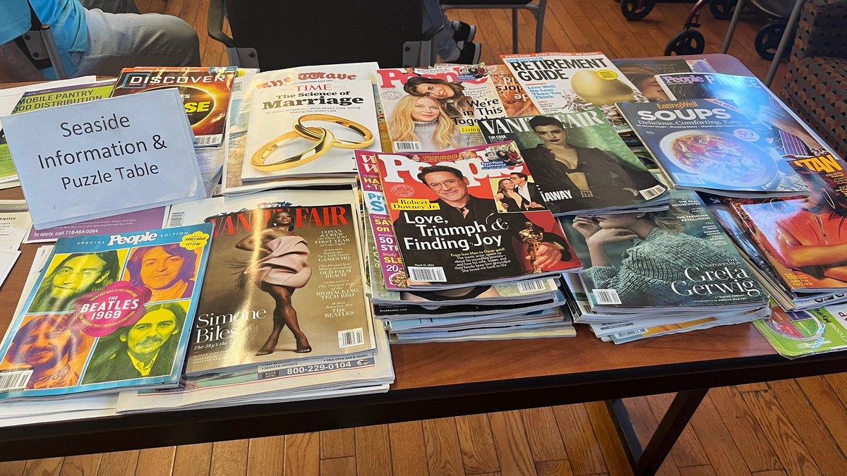 Big thanks to our amazing member Narad from the CC Seaside OAC in #Queens for the generous donation of glossy magazines & puzzle books to his fellow peers! 📚 Our members are staying on top of all the current events, fashion, health & more. #CCBQ #BetheSolution #Donation