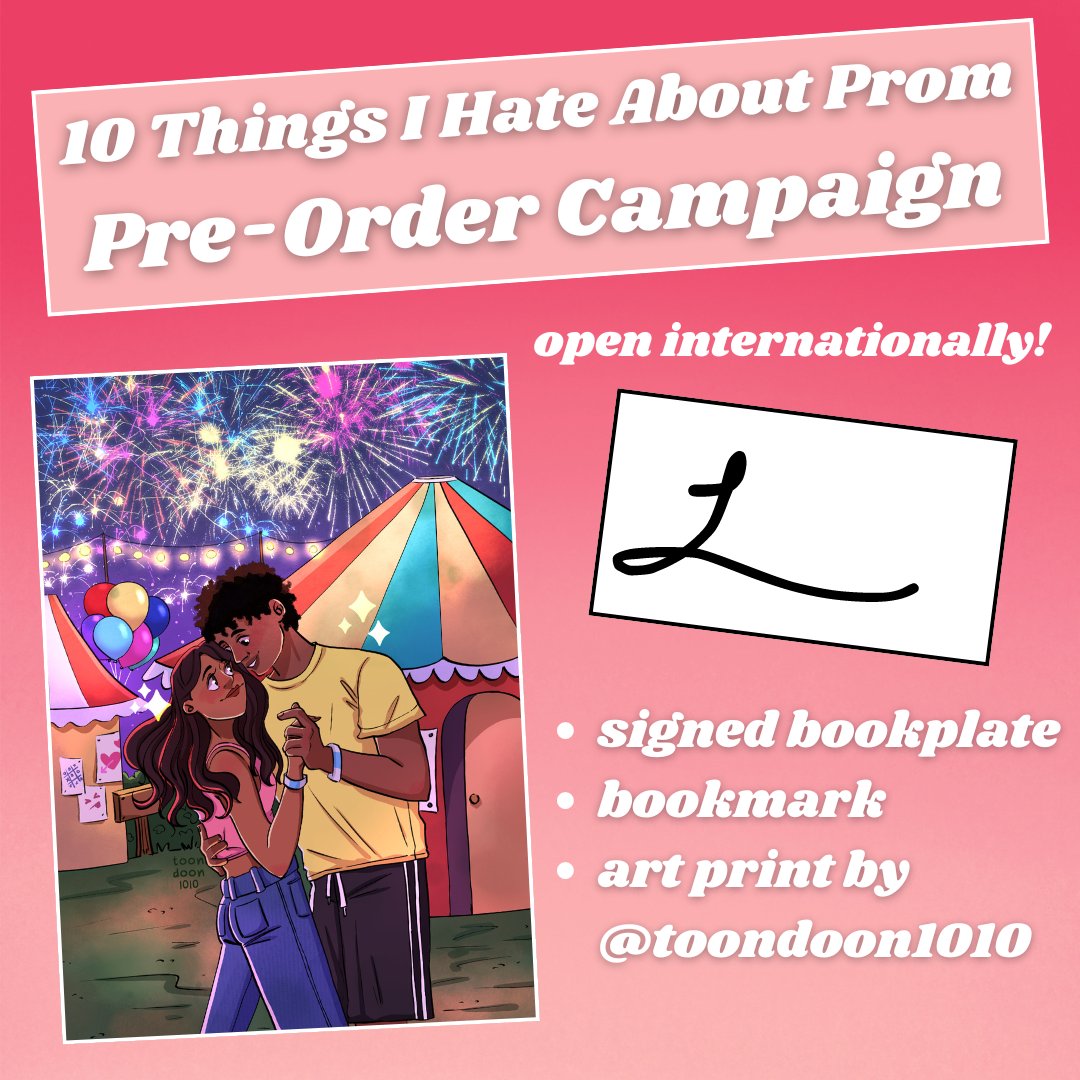 ❤️‍🔥 10 THINGS PRE-ORDER CAMPAIGN ❤️‍🔥 Submit your pre-order receipt, or proof that you’ve requested 10 Things at your local library and you’ll receive: - a bookmark - a signed bookplate - a character art print by @toondoon1010 Open internationally as well!