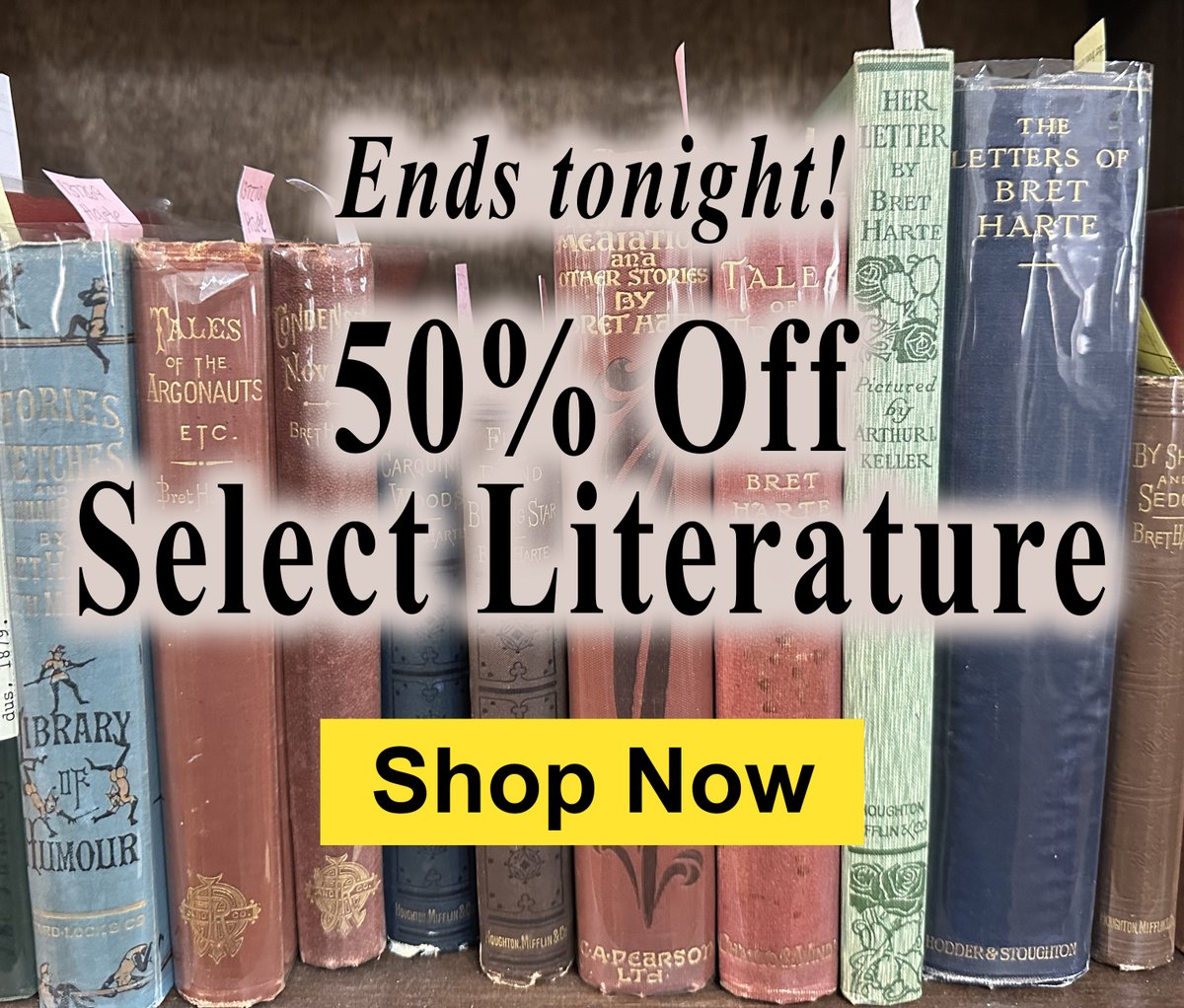 Sale Reminder! 50% Off Select Literature! The April sale ends TONIGHT!

Shop now: oakknoll.com/searchResults.…

#oakknollbooks #oakknollpress #literature #books #antiquarianbooks #rarebooks #bookcollecting #britishliterature #americanliterature #britlit #americanlit #aprilsale