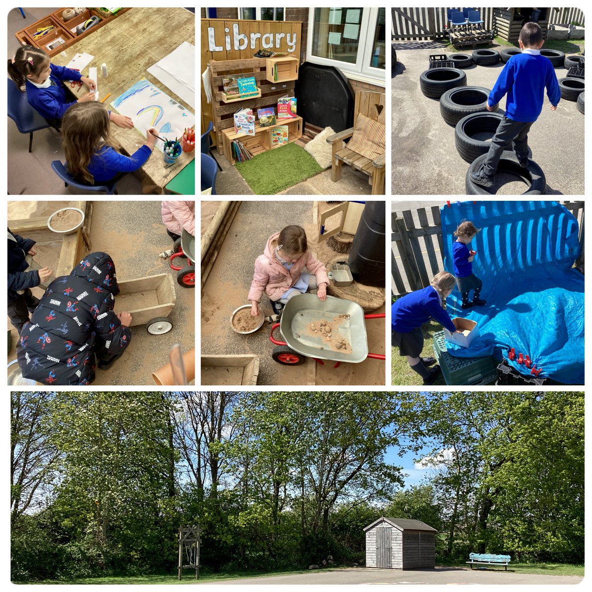 The sun is shining!☀️We're busy exploring and investigating in #EarlyYears