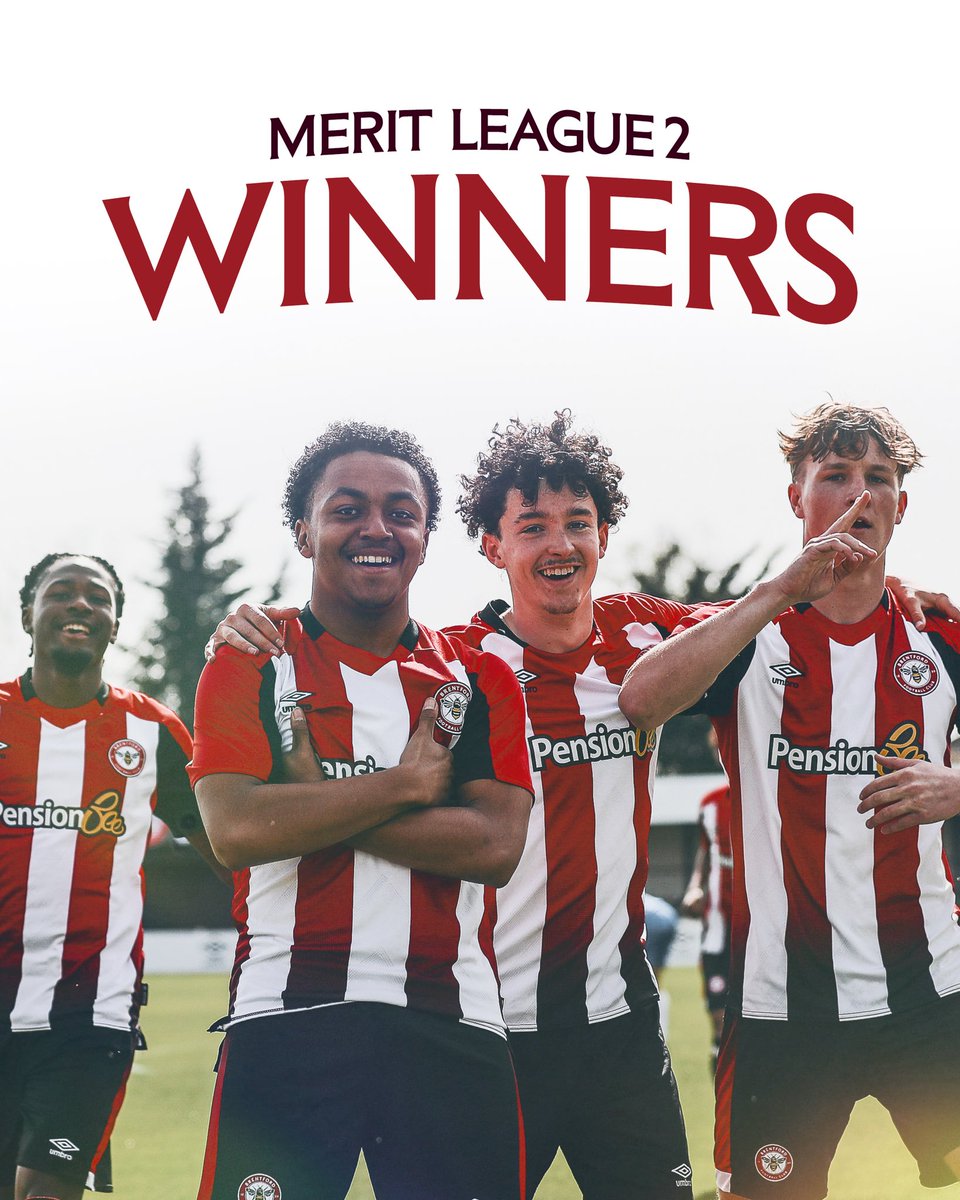 Congratulations to Brentford’s Under-18s side as they are confirmed as Merit League 2 winners! #BrentfordFC