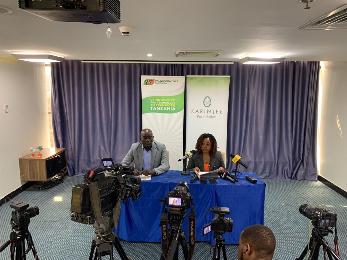 Great media at #YSTPressConference YST outlining updates on the Outreach Programme and the plans for YST Exhibition and Awards Ceremony at JNICC in September.. Thank you Ms Rowland from Karimjee Foundation who informed the media about their continued Main Sponsorship of YST.