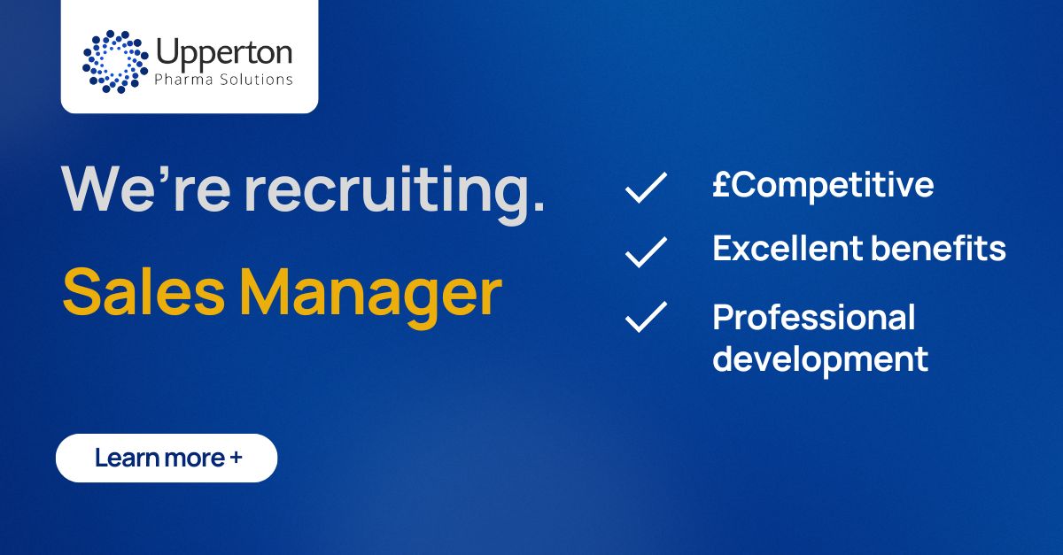 📢 Join our team 📢 We're recruiting a Sales Manager to join our expanding team. The closing date for applications is 21st May 2024. Find out more and apply below 🔽 buff.ly/4aXNZDv #careers #cdmo #pharma #manufacturing