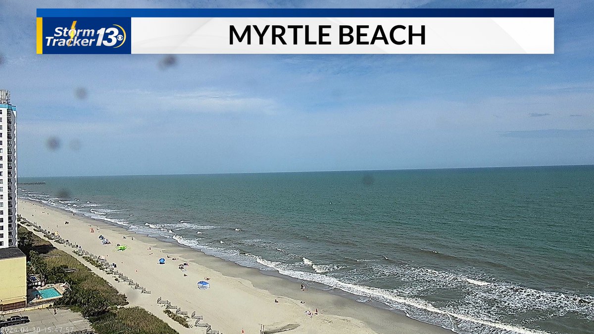 Beautiful sunny skies over the Grand Strand this afternoon! #MYRwx #SCwx