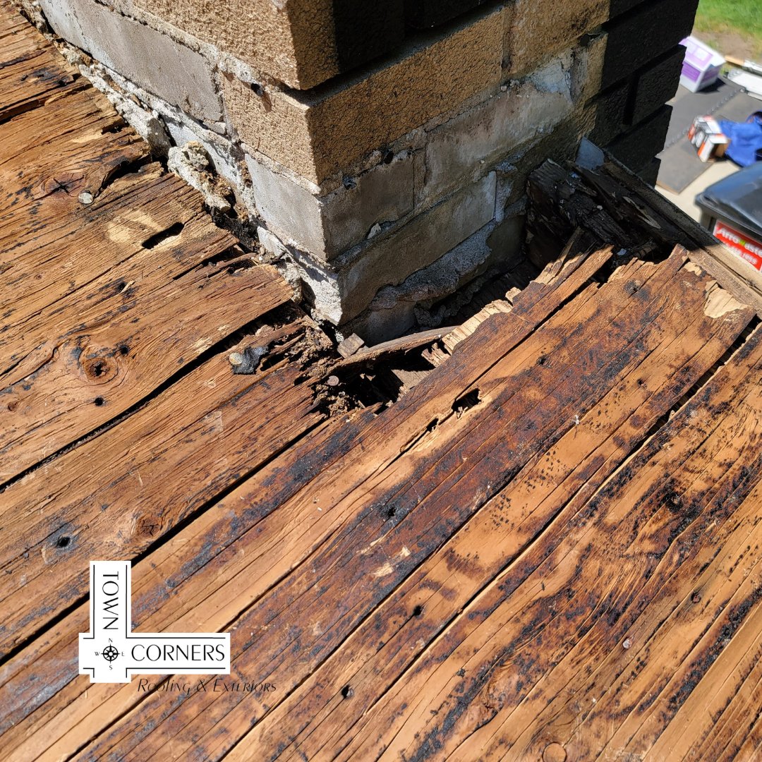 One thing to check for in Spring is your chimney which likely took a beating during the winter. After a snowstorm, water can seep into the cracks and areas with #improperflashing. This can cause structural damage to the chimney and lead to #roofdamage. 
towncornersroofing.com