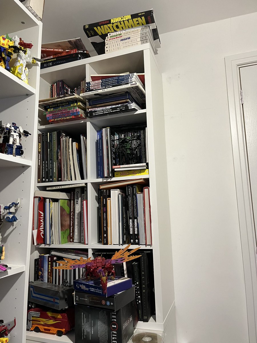 Show me your Nerd shelves! (Office is still hella messy. Will all of it when properly tidied up) #art