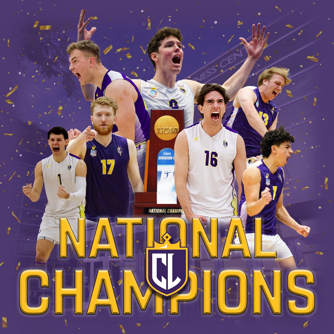Congratulations to the @NCAADIII Men's Volleyball National Champion @CalLutheran Kingsmen. The Kingsmen defeated @VassarAthletics to bring home the university's first ever 🏐 championship! #AD42