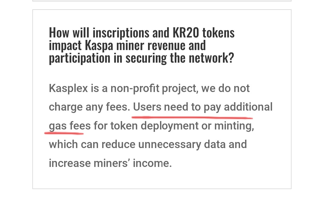 ⛏ #Kaspa miners will be experiencing some nice additional income form the KRC20 tokens deployment and minting !  Enjoy !

😃 The 'what will make miners stay after the last coin is mined' question is now answered, I guess.