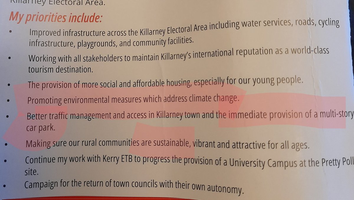 Received a visit earlier from a councillor. The same rubbish is being said by LE candidates all over #Ireland. Climate change, but I want a big massive car park. The political establishment simply doesn't understand the societal changes required to make 'resilient communities'.