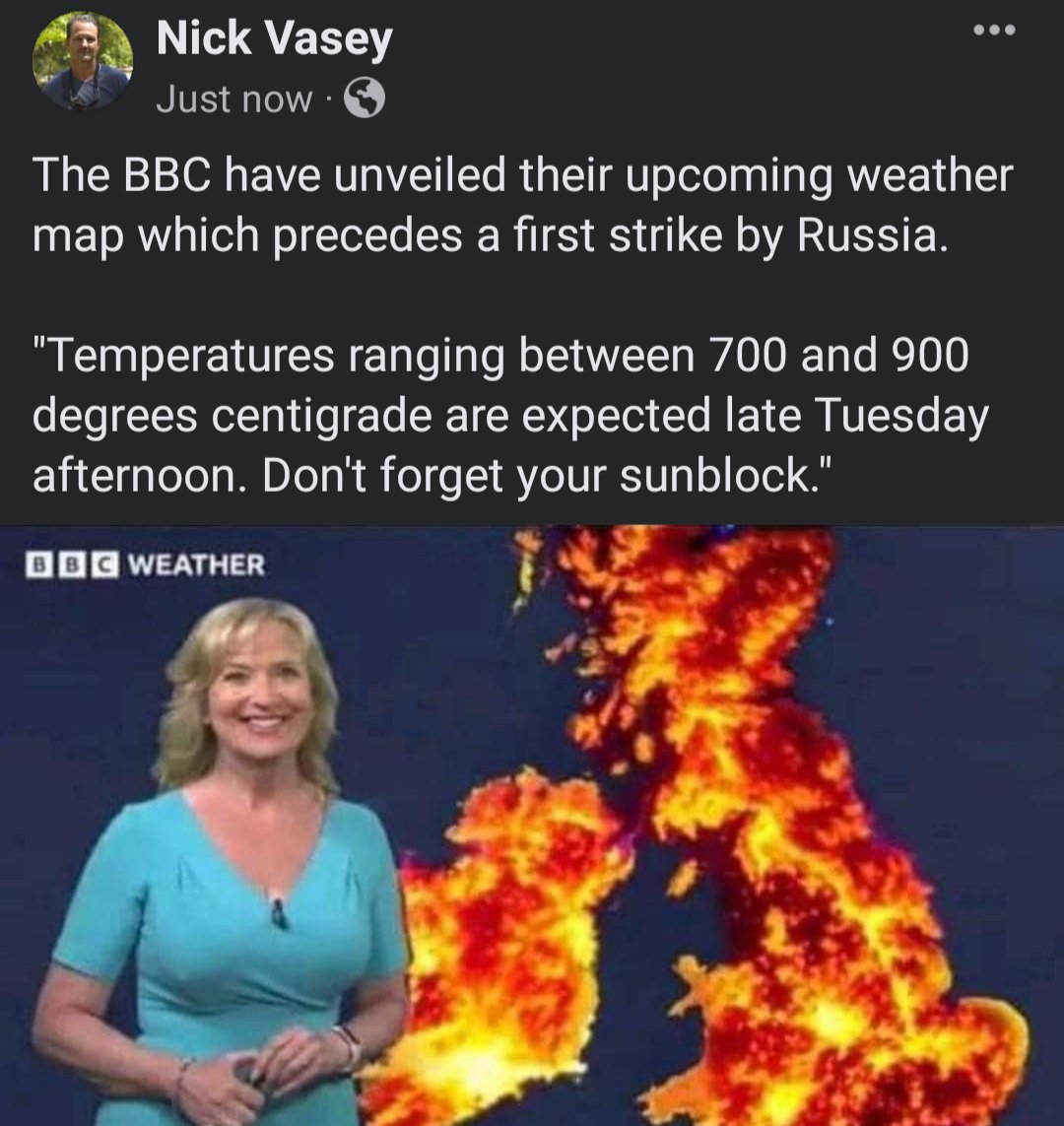 The #BBC are ready! 😎
#Russia #UK #ExtremeWeather #GlobalInsanity #WW3