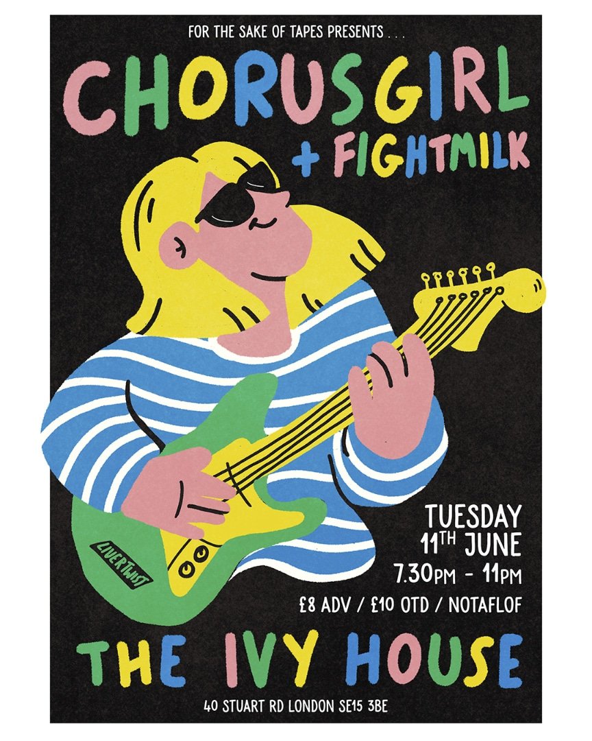 Our next show is with very good friends and incredibly special band @chorusgrrrl who are over from Germany to play a rare gig! We'll be playing stuff that's old/new/borrowed and it's just going to be a lovely time tbh
