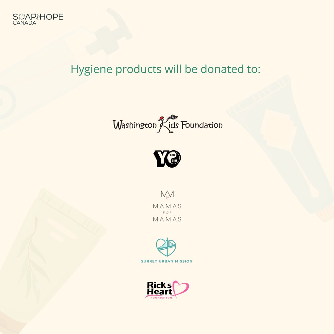 Soap for Hope Canada, a registered Canadian charity is announcing the inaugural Hygiene Repurposing Experience, at Tsawwassen Mills from May 6th to May 11th. This unique event aims to engage the community in donating and repurposing hygiene products to benefit those in need.