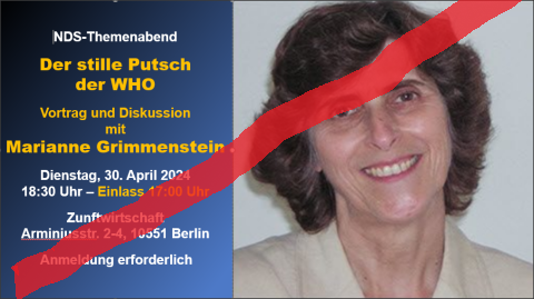 #b3004 #fckQuerdenken 
Heute fand in der 'Zunftwirtschaft' in Moabit eine Veranstaltung mit Marianne Grimmenstein (Bürgerinitiative GemeinWohl-Lobb/NDS), die mit Uwe Kranz Verfassungsbeschwerde gegen die neuen WHO-Verträge eingereicht hat, statt.