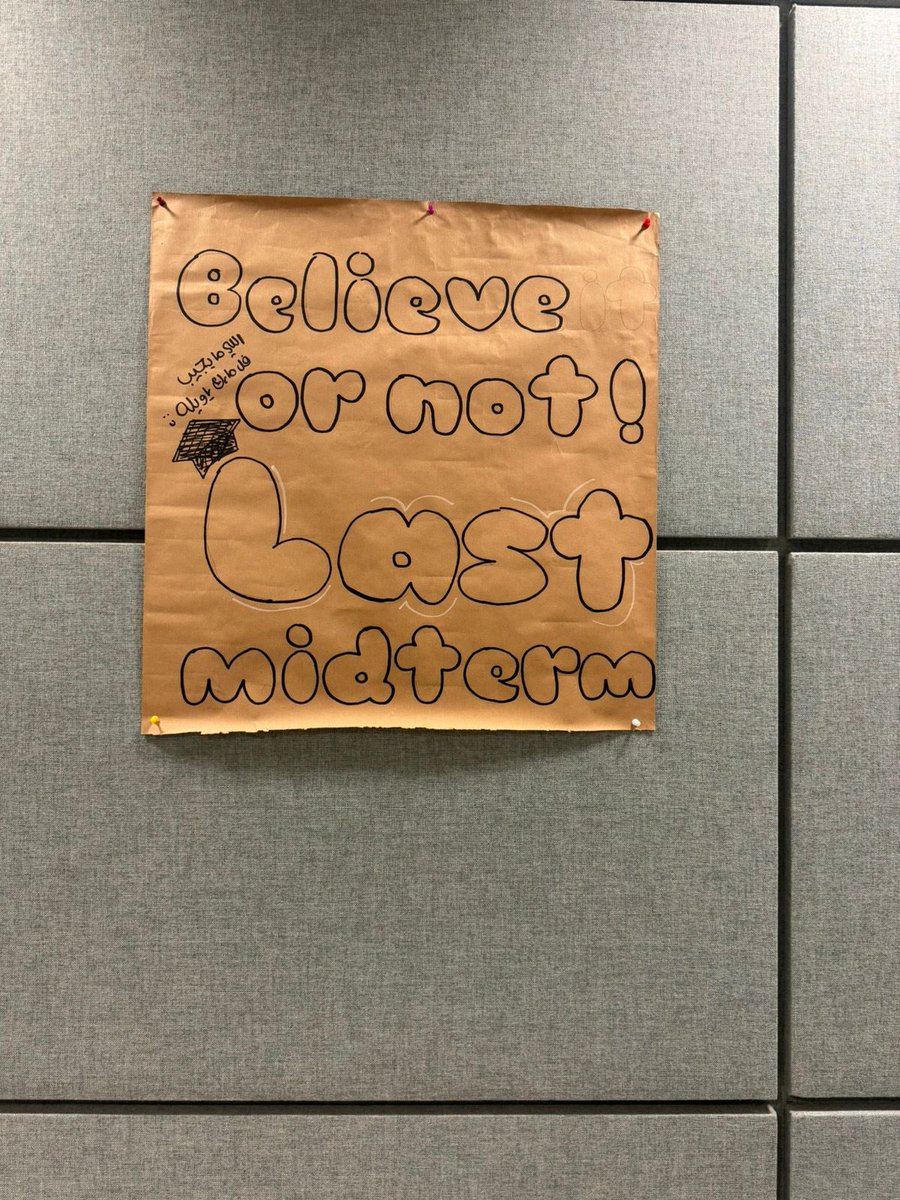 scdvrni's tweet photo. LAST midterm 😢😢😢 https://t.co/5TXJitFBVe