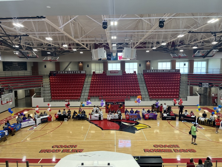 Spring Signing Ceremony at Cardinal Arena today! 17 student-athletes put their names in ink! #CardinalNation