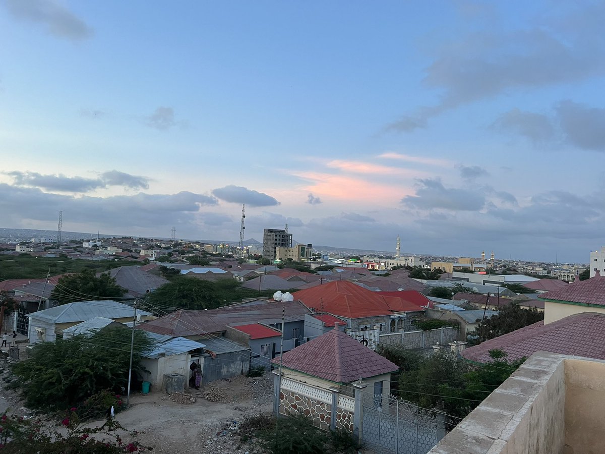 Beautiful sunset in Hargeisa