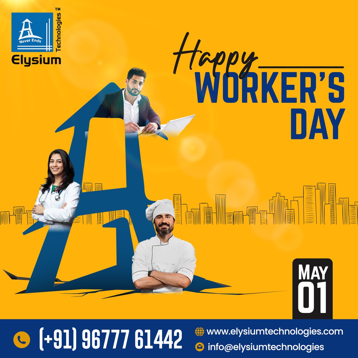 🎉 Happy Labour Day from Elysium Technologies! 🎉

Free Consultancy Call us now - +91 99447-93398
Do refer our website rfr.bz/tla6q7r
Location-rfr.bz/tla6q7s

#elysiumtechnologies #Labourdaywishes #ETPL #datascienceconsultation #ConsultingServices