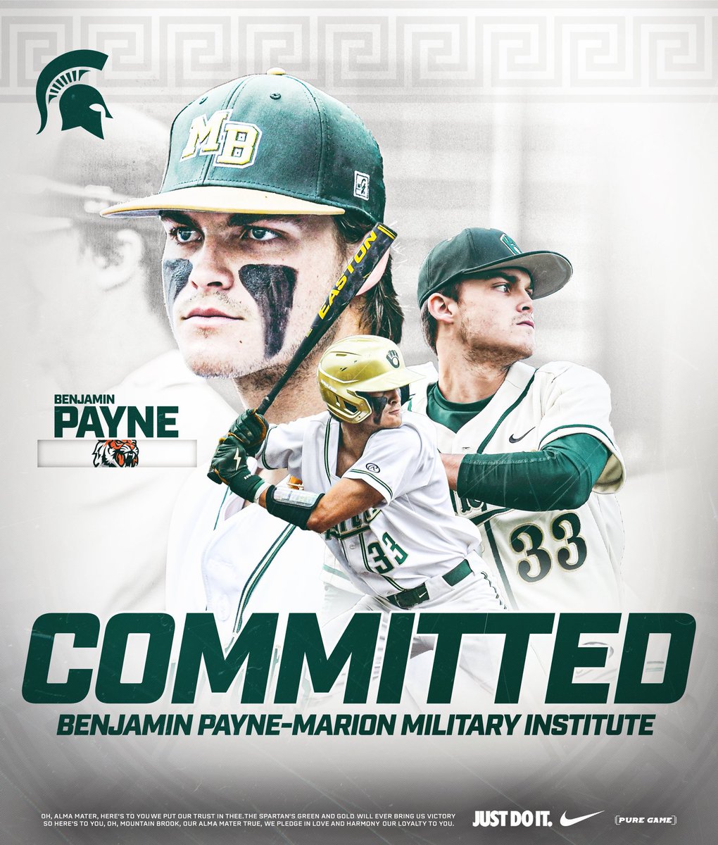 MB_Baseball (@mb_baseball) on Twitter photo We are so proud of Benjamin Payne for his commitment to play baseball at Marion Military Institute. We can’t wait to see what the future holds. Congratulations Ben!
<a href="/mbs_athletics/">Mountain Brook Athletics</a> <a href="/mtnbrookhs/">Mountain Brook High School</a> <a href="/MtnBrookFTBL/">Mountain Brook Football</a> <a href="/SpartanAthFndn/">Spartan Athletic Foundation</a> We are so proud of Benjamin Payne for his commitment to play baseball at Marion Military Institute. We can’t wait to see what the future holds. Congratulations Ben!
<a href="/mbs_athletics/">Mountain Brook Athletics</a> <a href="/mtnbrookhs/">Mountain Brook High School</a> <a href="/MtnBrookFTBL/">Mountain Brook Football</a> <a href="/SpartanAthFndn/">Spartan Athletic Foundation</a>