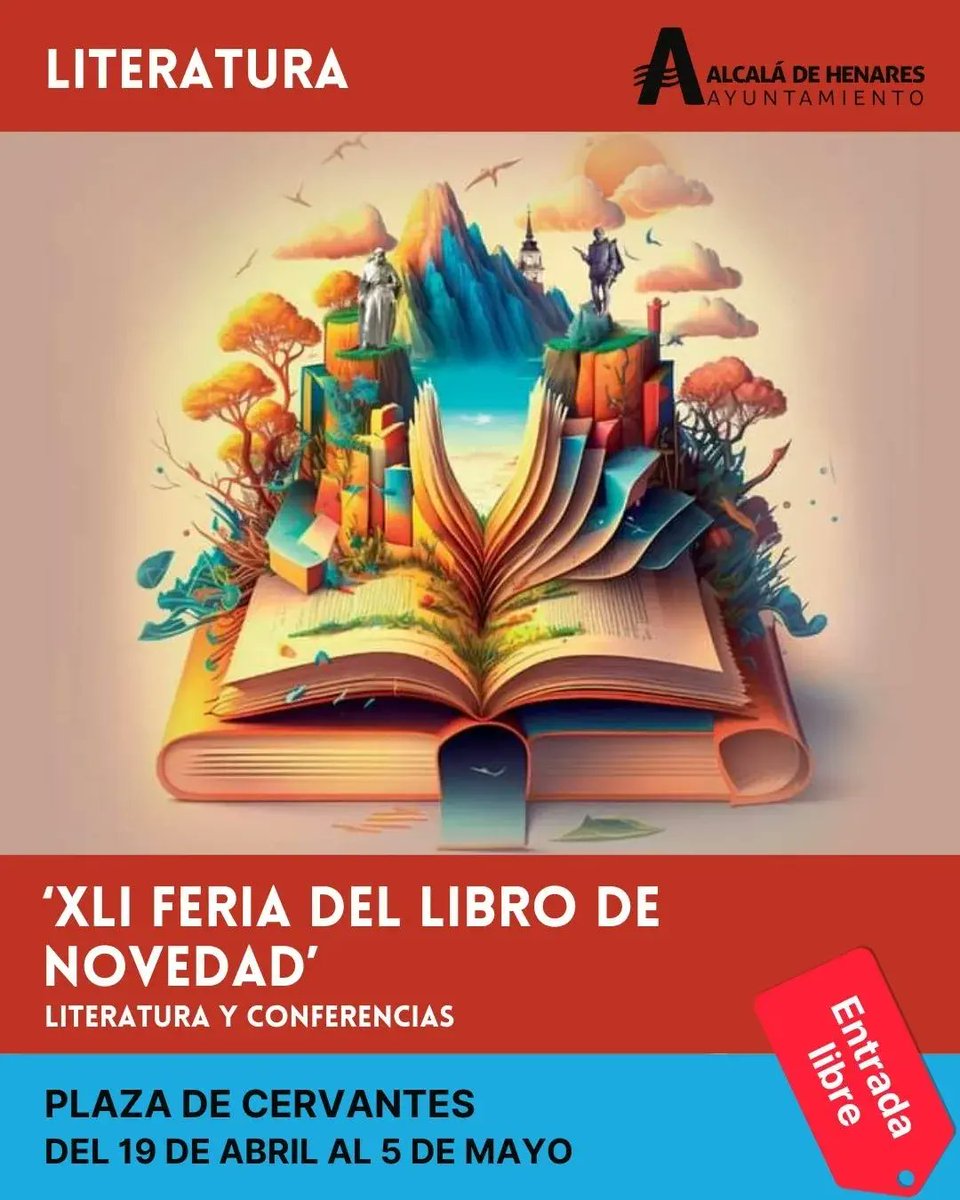 📚 La Feria del Libro continúa esta semana en Alcalá de Henares con mesas redondas, presentación de libros y más actividades 🧵👇