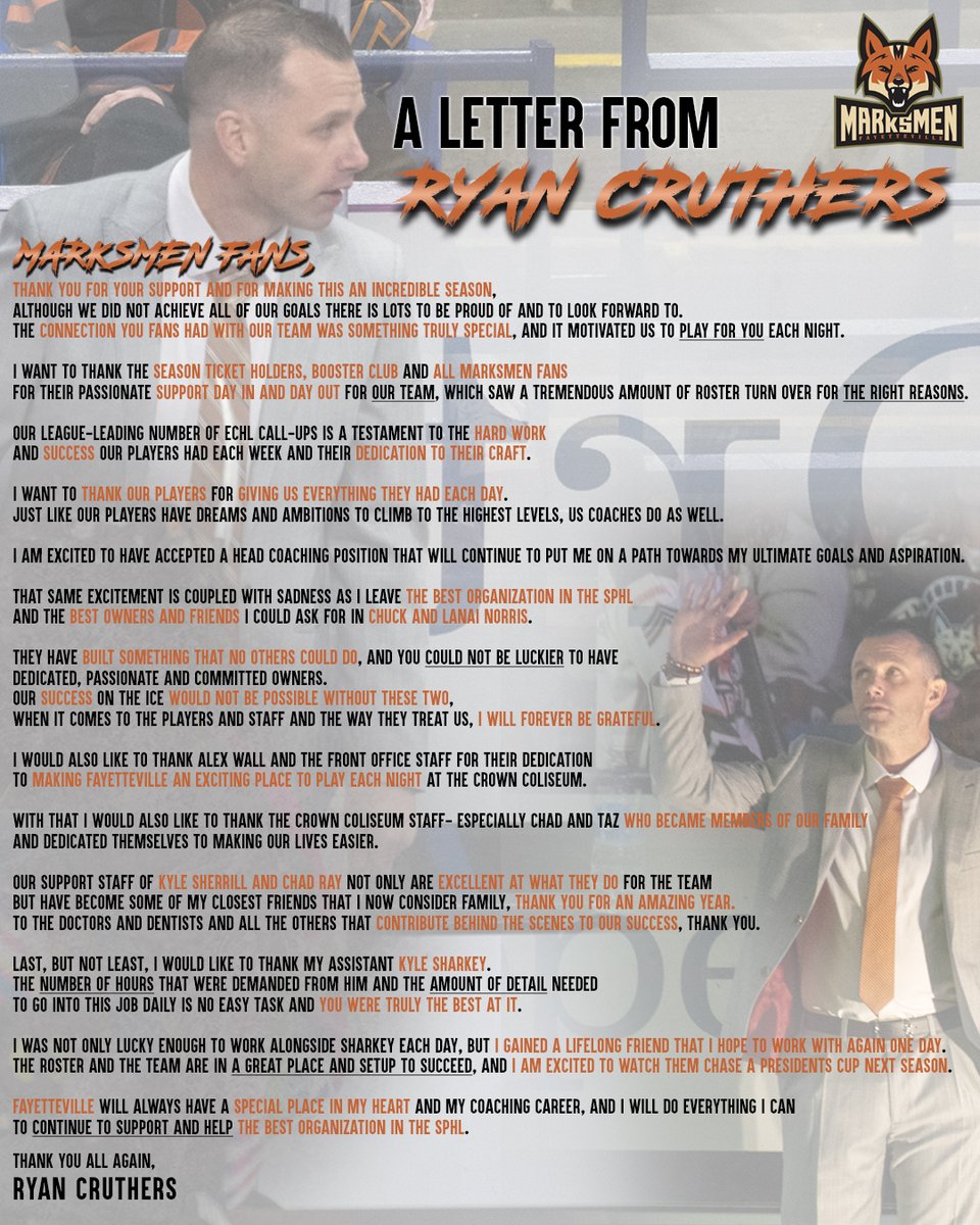 Thank you, RC. 🧡🖤 Read more: tinyurl.com/4fn2e3aw #FearTheFox🦊