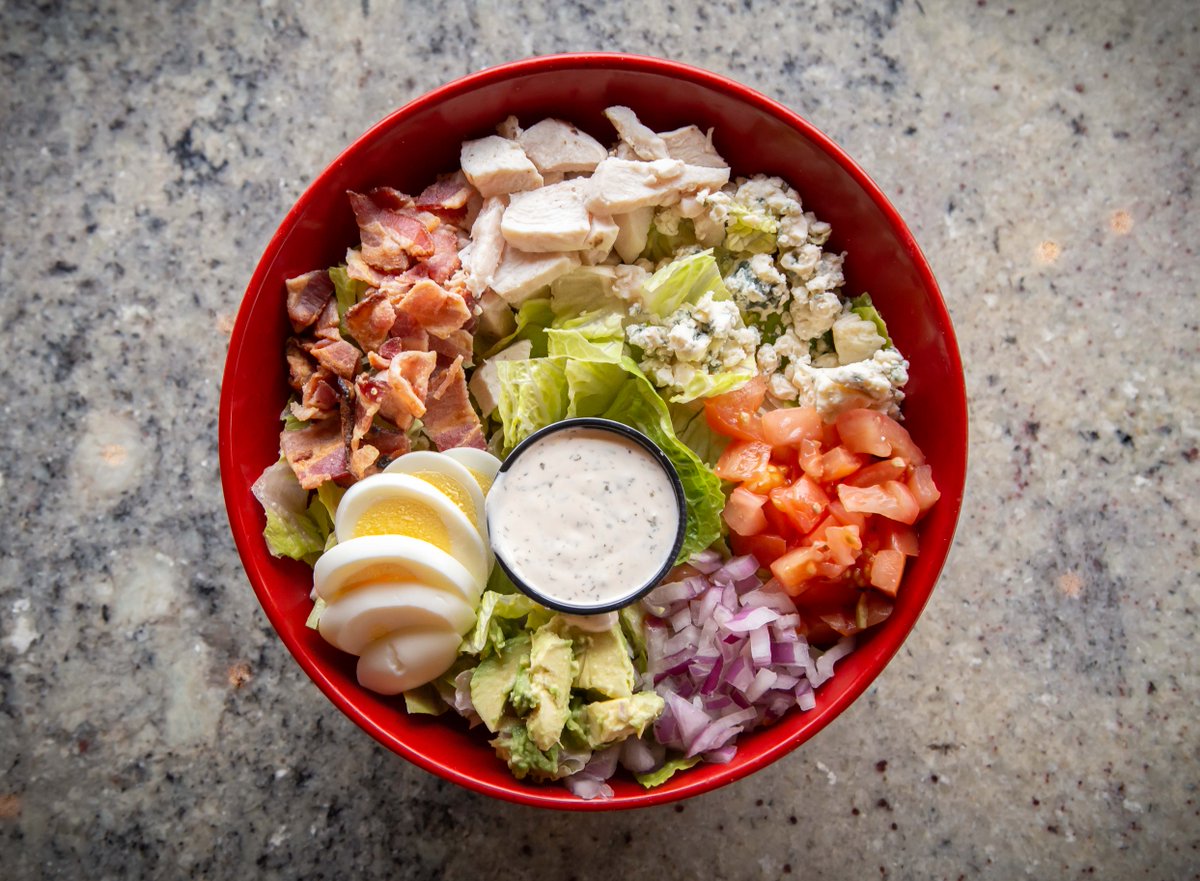 Cobb-viously you want to try it! Come in and get a taste of our fresh Cobb Salad! 🥗 . . . . #firecrust #custompizza #customsalad #custompasta #premiumtoppings #neapolitanpizza #ilovepizza #bestpizza #instagood #pizzalove #yummy #foodie #amazing #wherevancouver