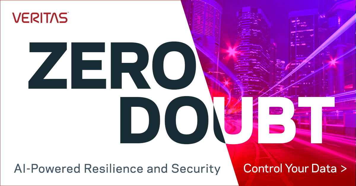 Veritas 360 Defense brings together data security, protection, and governance to eliminate doubt about your cyber resilience. Learn more: vrt.as/3IVU1bo #cyberresiliency