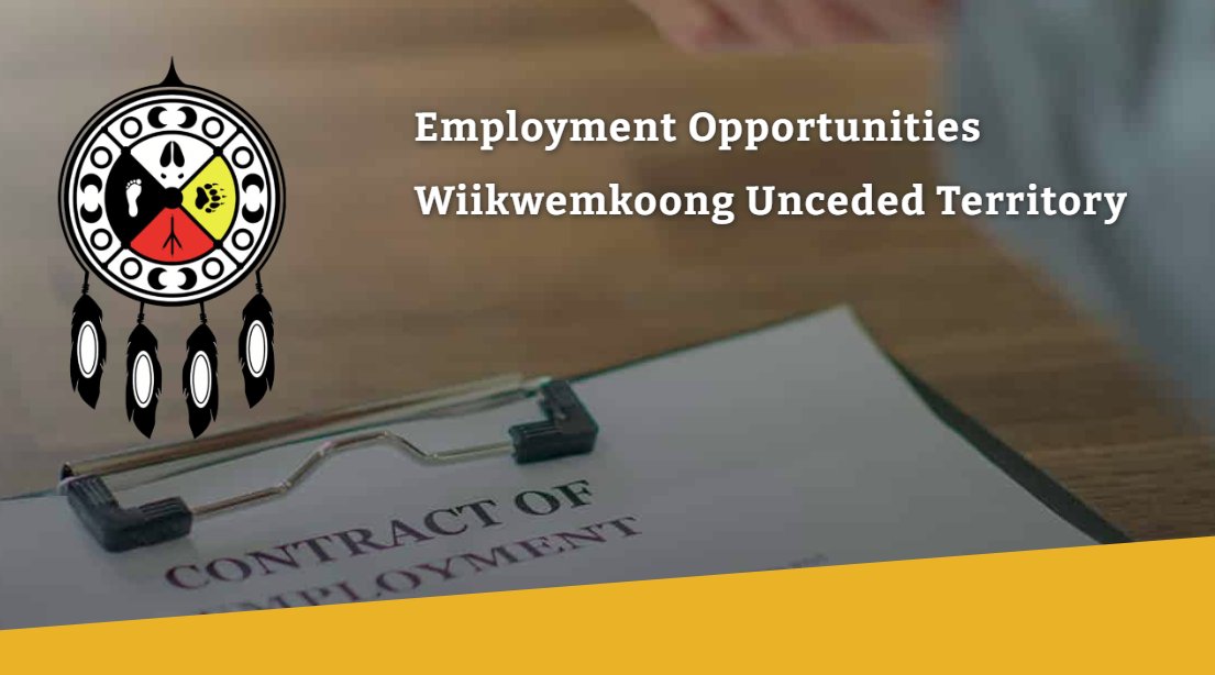 Wiikwemkoong Unceded Territory is seeking applications from qualified individuals to apply for the position of Jordan’s Principle Supervisor and Navigators.

For more information, please visit wiikwemkoong.ca/employment/ 

Miigwetch