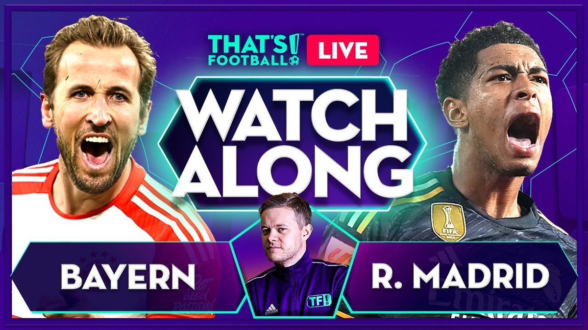 🚨 BAYERN vs REAL MADRID! WE'RE LIVE! buff.ly/3wpVWlP