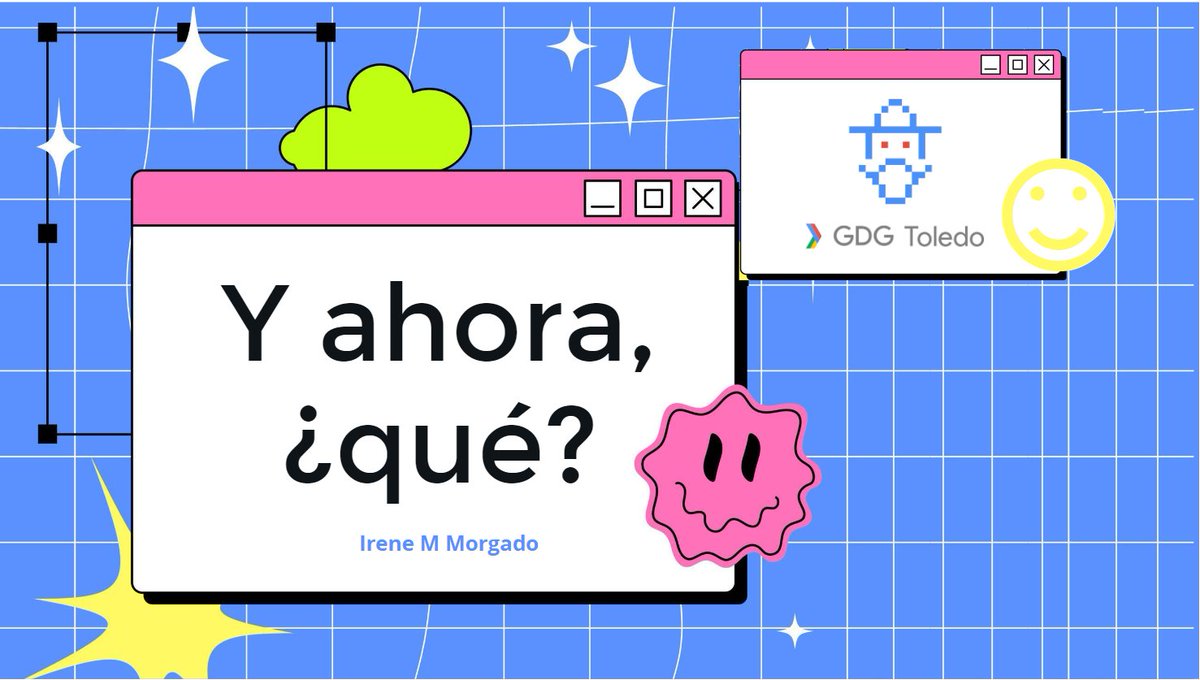 Irene M Morgado 🌈 - en 🩵☁️ soy IrnMM (@irnmm) on Twitter photo ¡El próximo 8 de mayo estaré en el meetup organizado por <a href="/GDGToledo_es/">GDG Toledo</a> !
Haremos un taller interactivo: los y las asistentes serán quienes elijan los temas sobre los que hablaremos para diseñar su futuro profesional 💡🛤️
¡Inscríbete! ✍️🏻
gdg.community.dev/events/details… ¡El próximo 8 de mayo estaré en el meetup organizado por <a href="/GDGToledo_es/">GDG Toledo</a> !
Haremos un taller interactivo: los y las asistentes serán quienes elijan los temas sobre los que hablaremos para diseñar su futuro profesional 💡🛤️
¡Inscríbete! ✍️🏻
gdg.community.dev/events/details…
