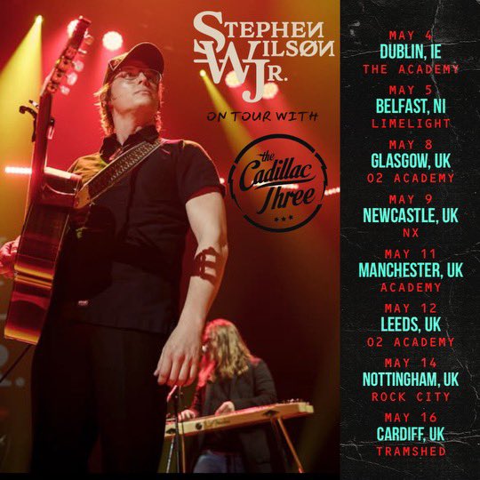 can’t wait to meet back up w/ og’s @thecadillac3 in Ireland and the UK. begins in Dublin this Sat. May 04. get tix if/while you still can. stephenwilsonjr.com