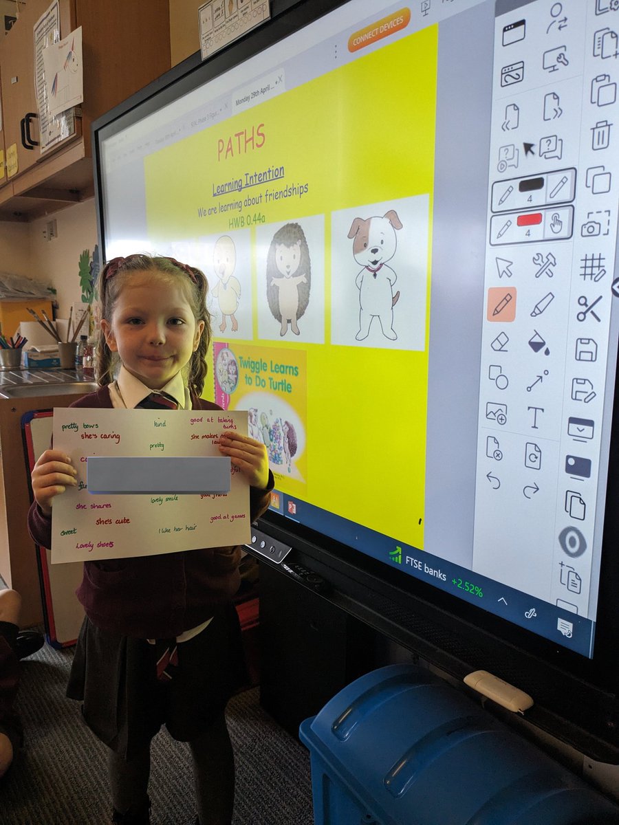 This little lady was so excited to be our PAThS child this week and hear the lovely compliments from her P1 friends! They had such lovely things to say about this superstar 🌟
