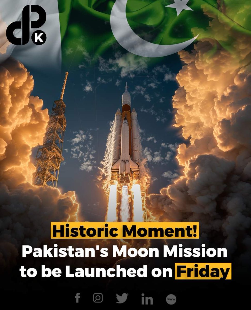 Pakistan's moon mission, ICUBE-Q will be launched aboard China’s Chang’E6 from Hainan on Friday. ICUBE-Q carries two optical cameras to image the lunar surface.