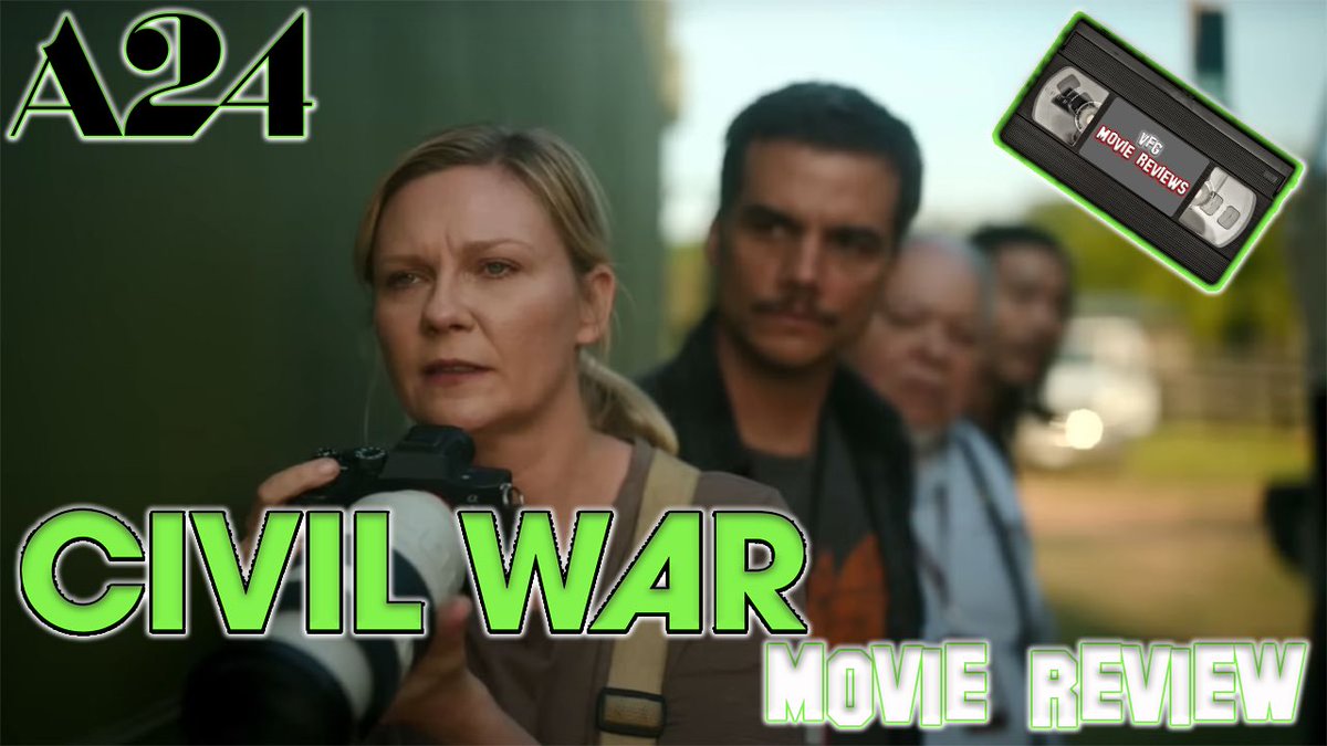 My #moviereview for #civilwar is up now👍➡️ Civil War (2024) Movie Review
youtu.be/mu3Opol6pB0

#vfg #vfgmoviereviews #youtube #youtuber #movies #reviews #lasvegas #lasvegasfilmcritic #filmcritic #kirstendunst #wagnermoura #caileespaeny #nickofferman