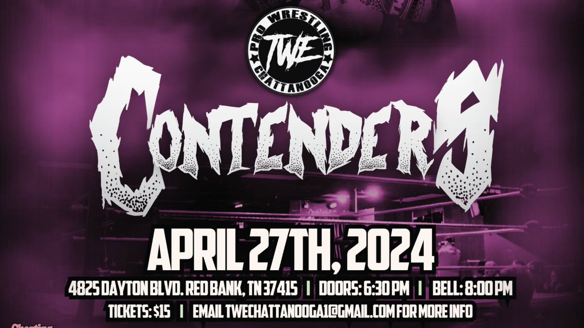 JUST ADDED @TWE_Chattanooga presents Contenders Featuring @DarianBengston v @toon_brayden @1117Ronin v @Tank_Est1996 @thekaseyowens v @RonBassJr @anakinsadmurphy v @the_hunterdrake @Artist_EMonroe v @TotallyPhaNesse + @KodyManhorn & more! Watch it now independentwrestling.tv/player/WAvYJEO…