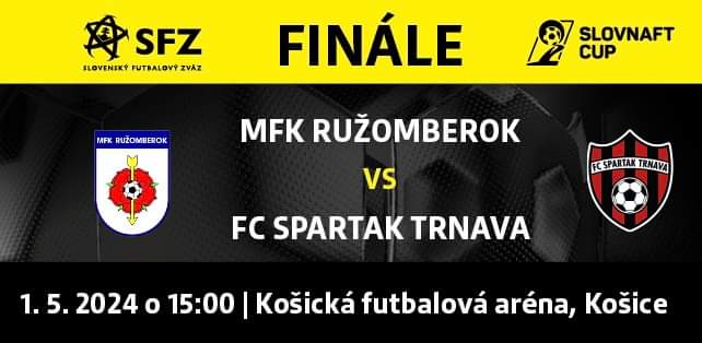 Tomorrow! Slovak Cup Final Ružomberok vs Spartak Trnava in Košice More than 9.000 fans are expected to attend. Are you going? I sure as hell am :)