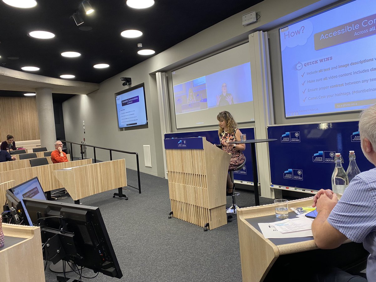 An excellent Disability Lecture this evening from <a href="/BethKumeHolland/">Beth Kume-Holland</a>, founder and CEO of Patchwork Hub. She spoke powerfully about how to change the narrative on disability. Well done to our Equality and Diversity Unit and Disabled Staff Network for organising